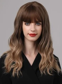 Ombre Curly Hair With Bang - Ombre - View 4