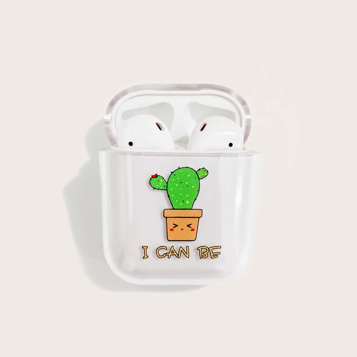 

Cactus Pattern Clear Airpods Case