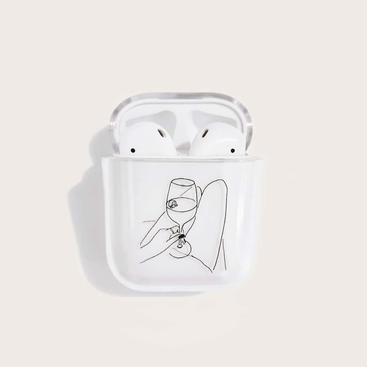 

Graphic Clear Airpods Case