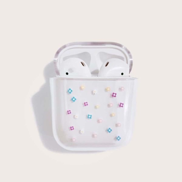 

Flower Pattern Clear Airpods Case