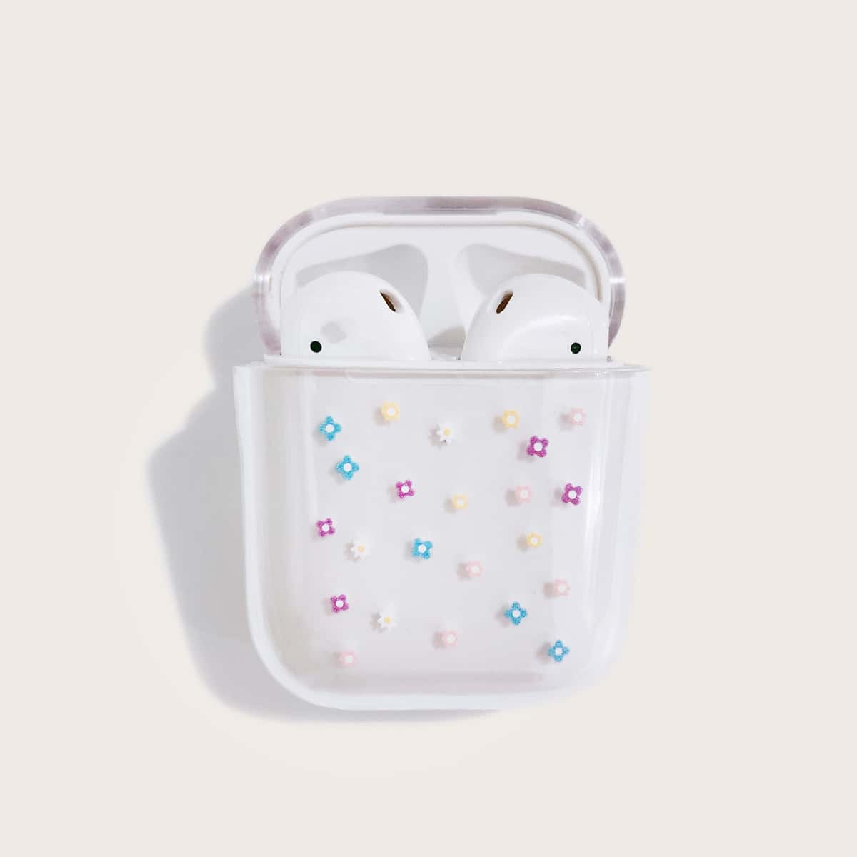 

Flower Pattern Clear Airpods Case