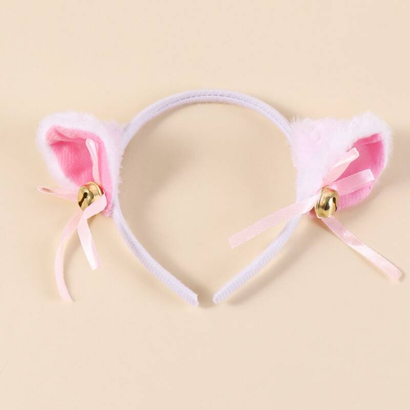 

Halloween Bell & Ear Decor Hair Hoop, White