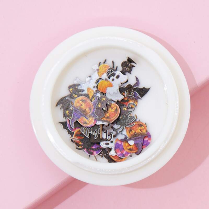 

1box Halloween Nail Art Decoration, Multicolor