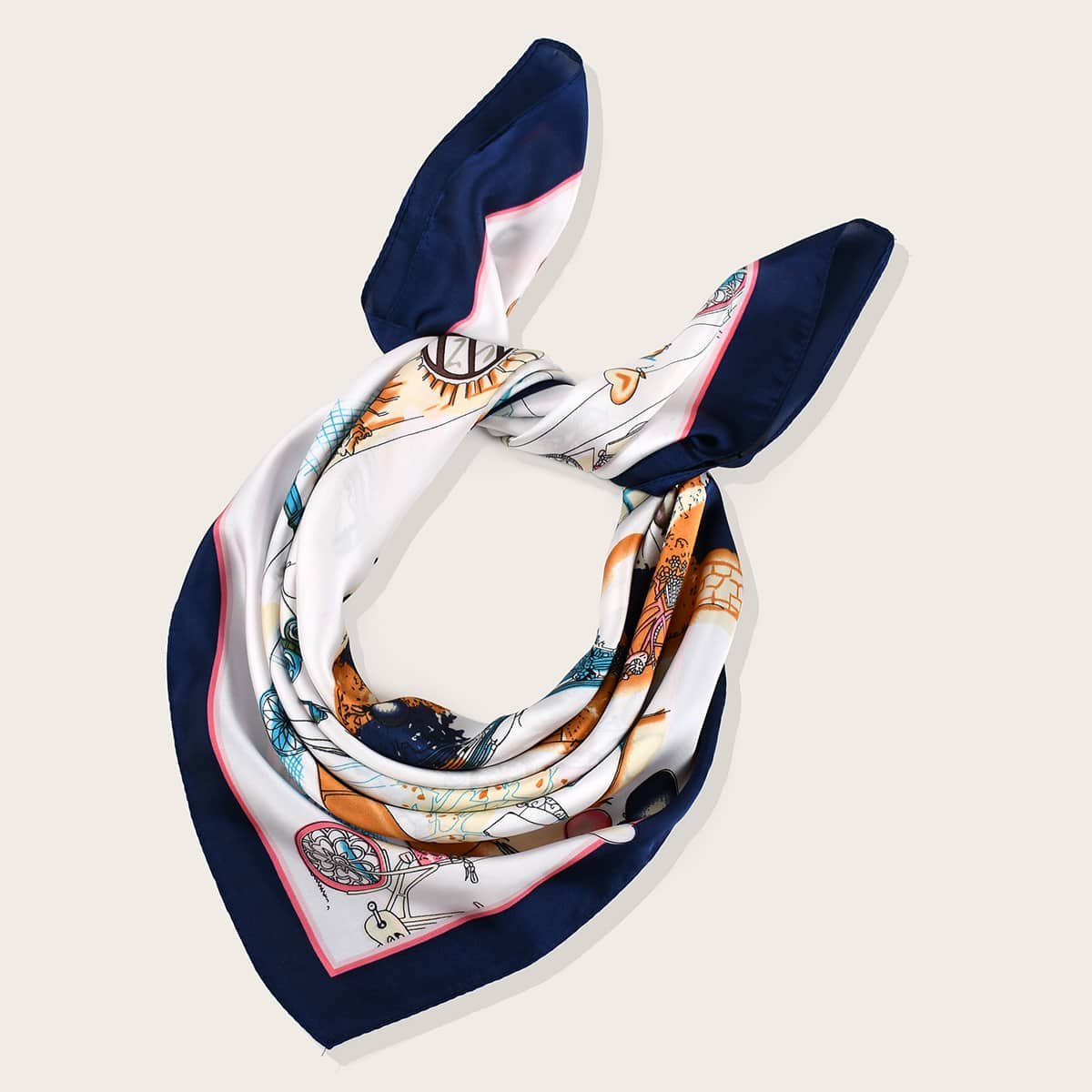 

Balloon Print Bandana, Multicolor