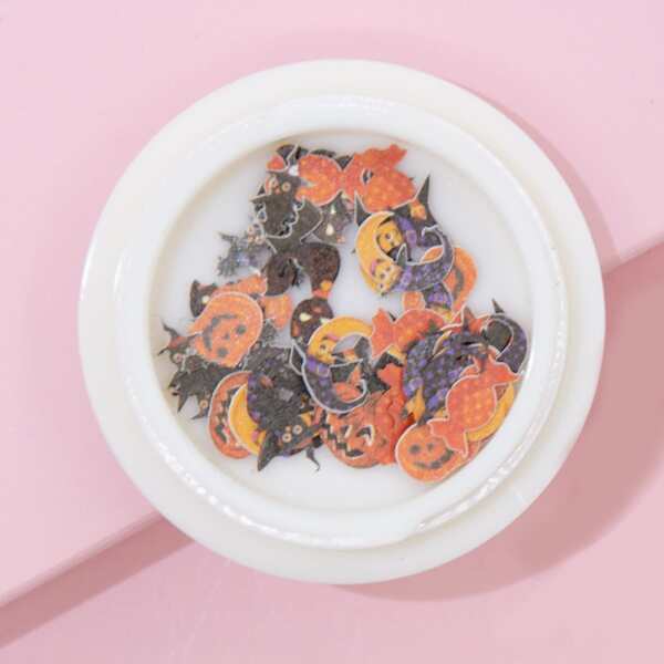 

1box Halloween Nail Art Decoration, Multicolor