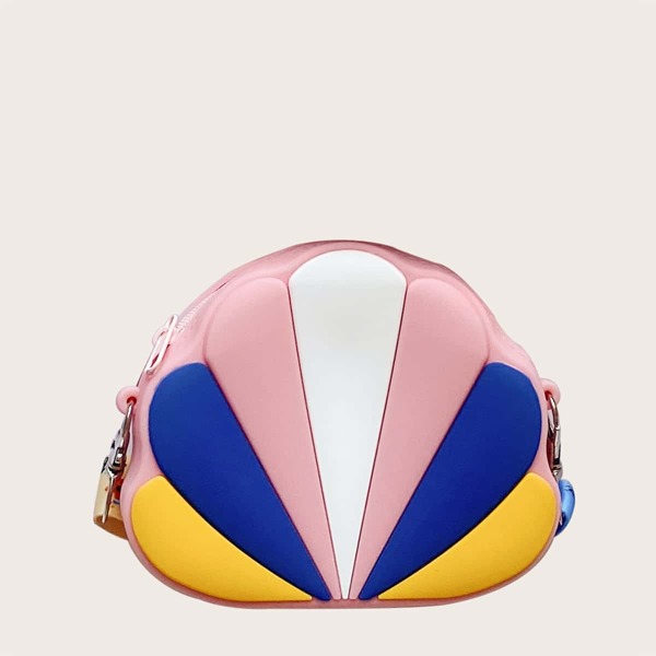 

Girls Colorblock Box Bag, Pink