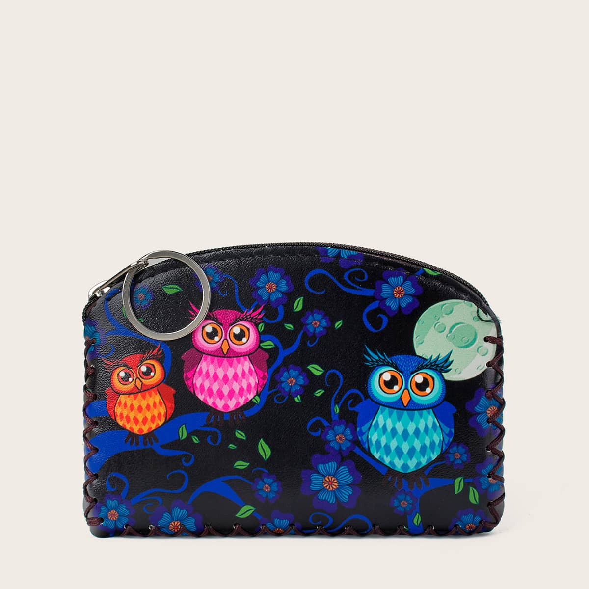 

Cartoon Graphic Purse, Black
