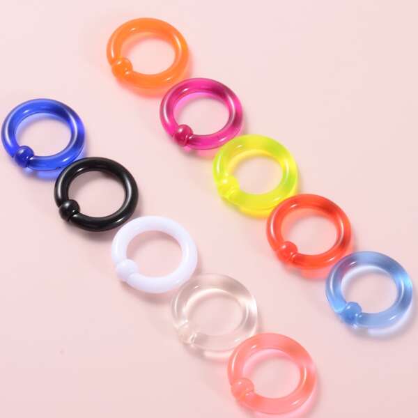 

10pcs Colorful Ear Expander, Multicolor