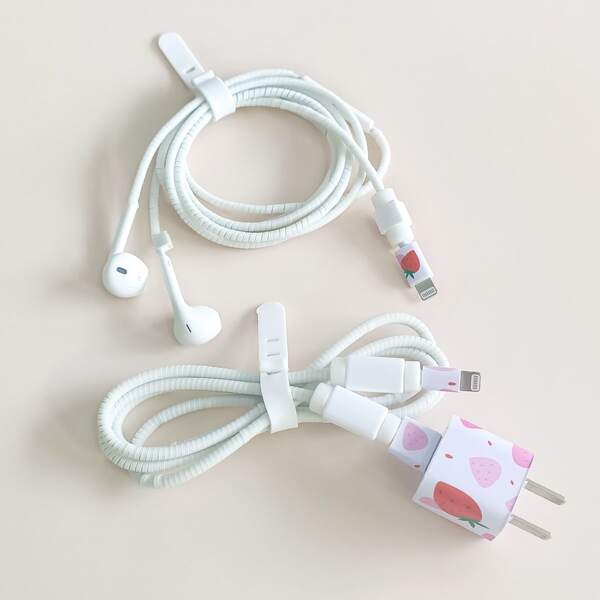 

Data Cable Protection Set, White