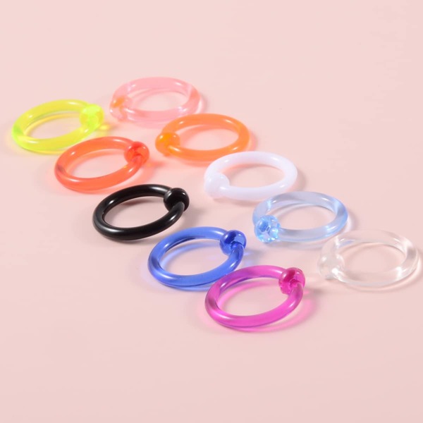 

10pcs Colorful Ear Expander, Multicolor