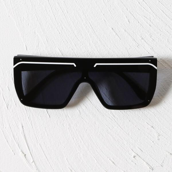 

Flat Top Sunglasses, Black