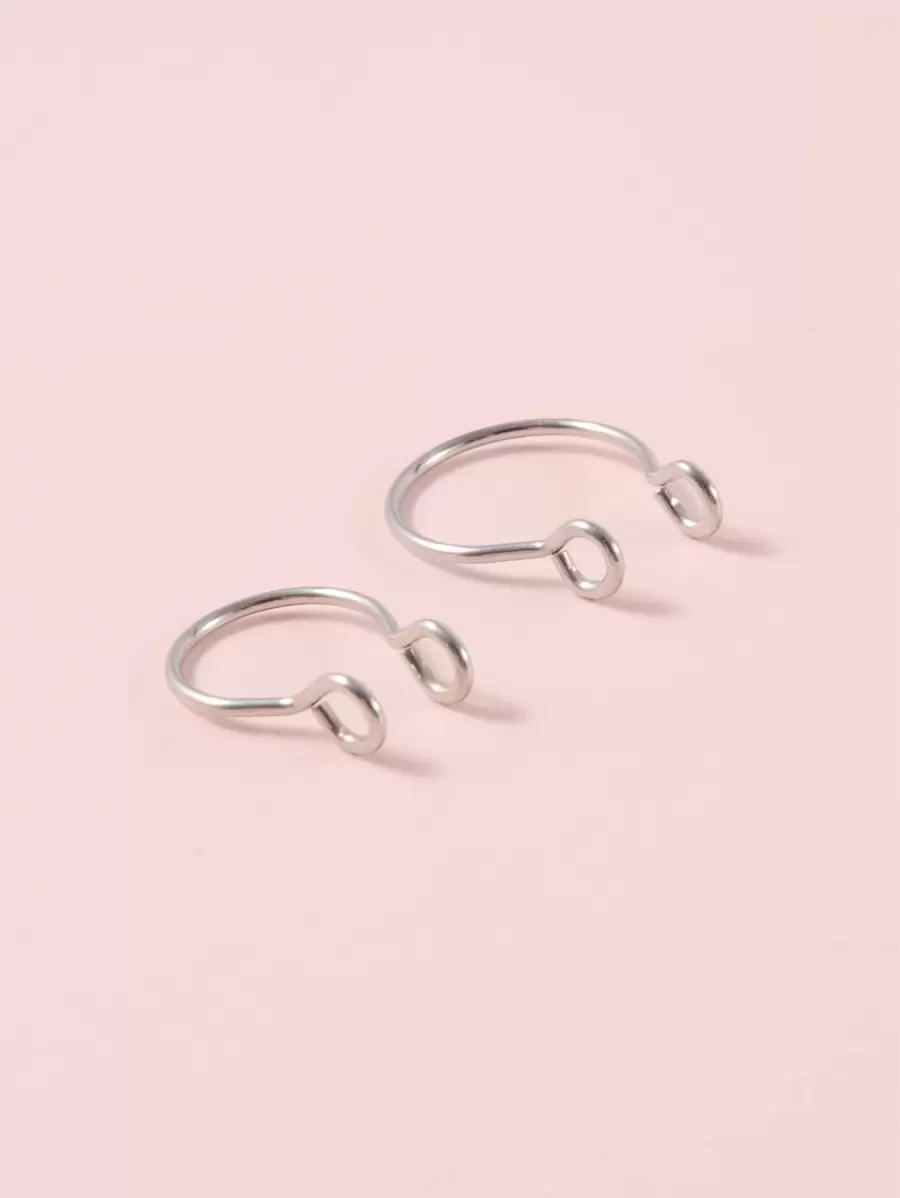 2pcs Metal Nose Cuff