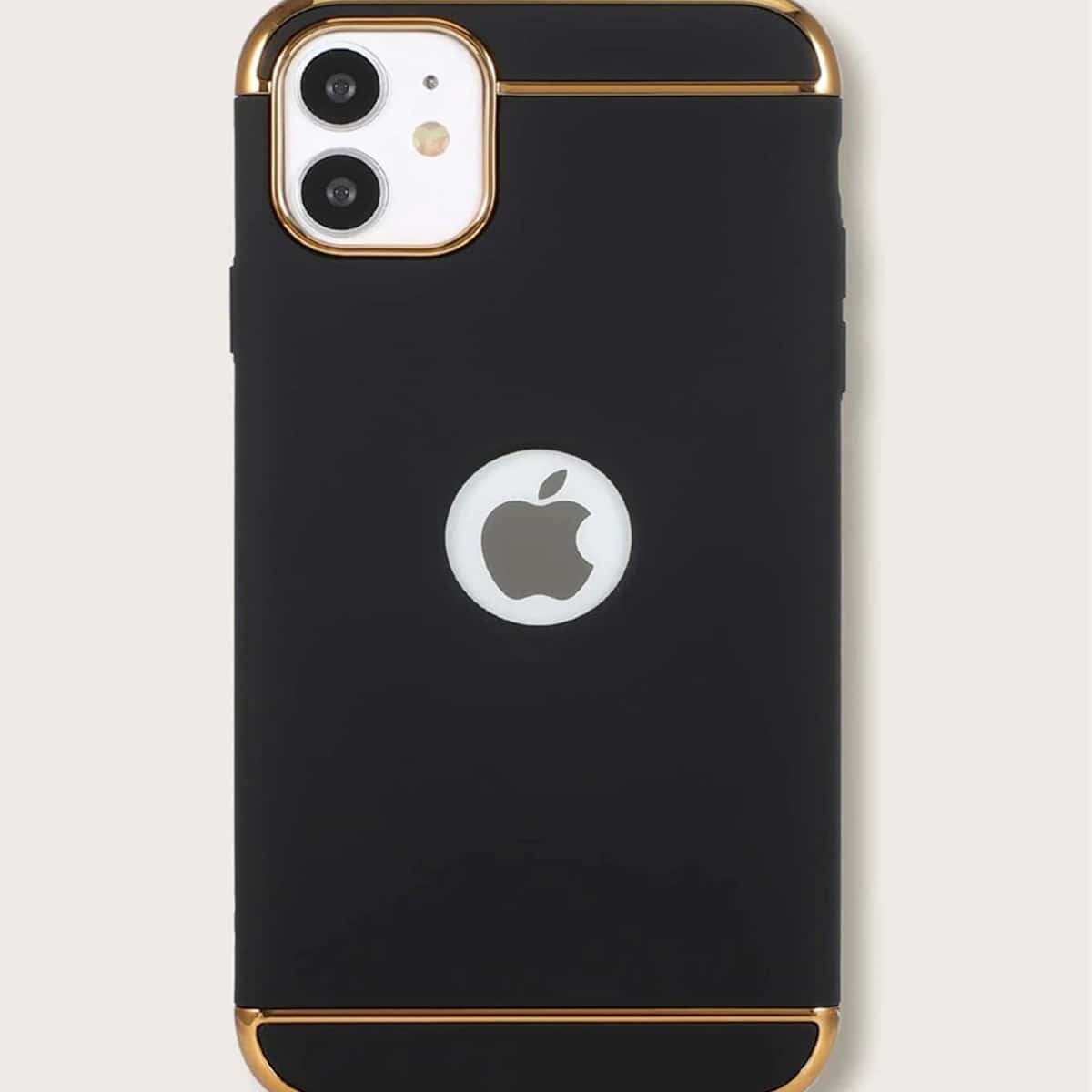 

Solid Cutout iPhone Case, Black