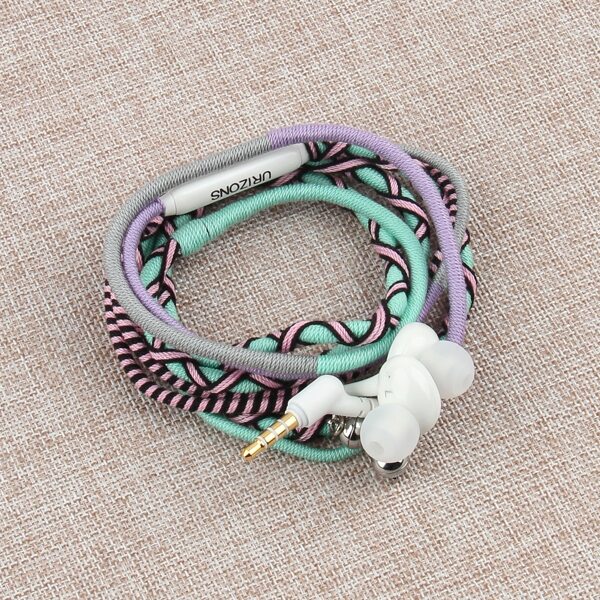 

1pc Handmade Rope in-ear Headphone, Pink