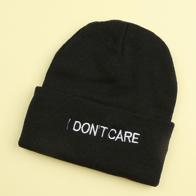 

Slogan Graphic Beanie, Black
