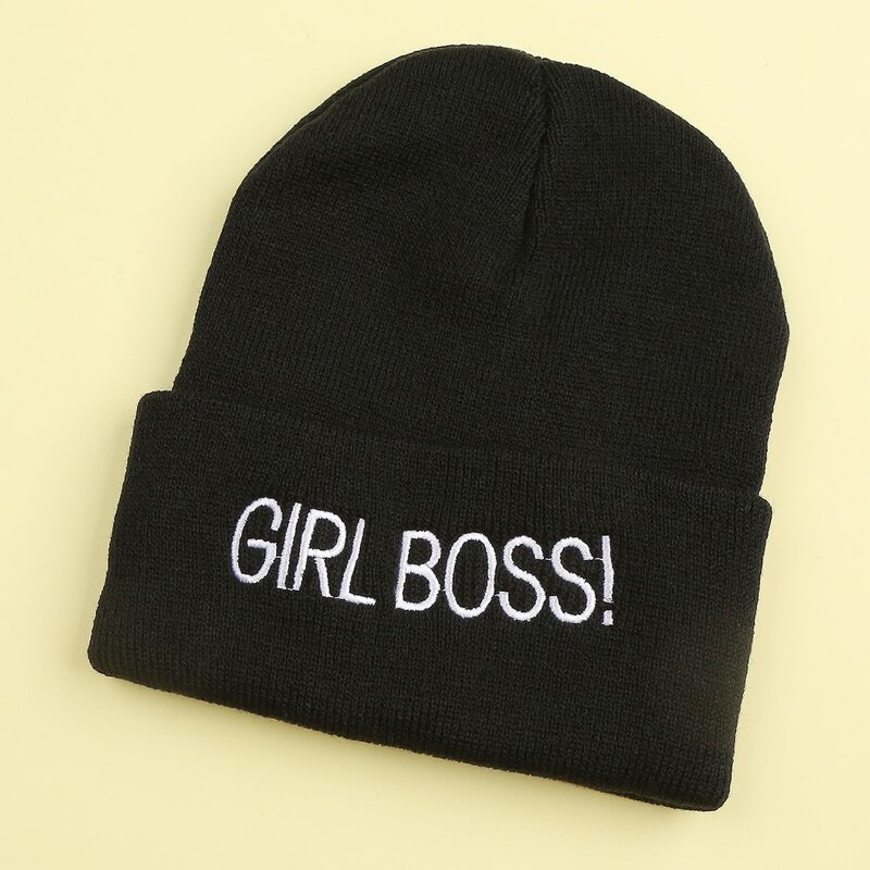 

Letter Graphic Beanie, Black