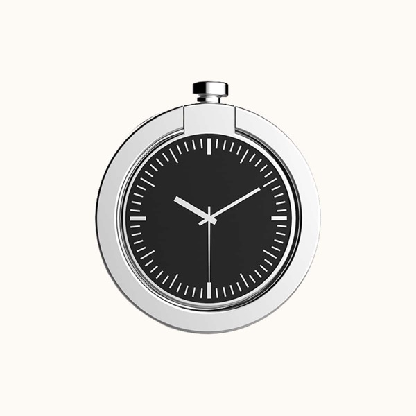 

Clock Design Phone Ring, Silver