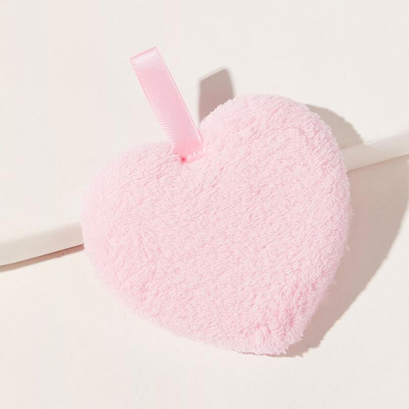 

1pc Heart Shaped Beauty Puff, Pink