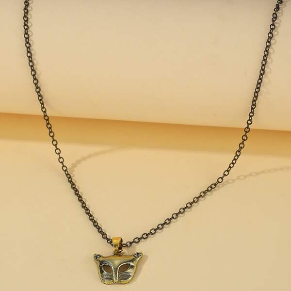 

Cat Pendant Necklace, Gold