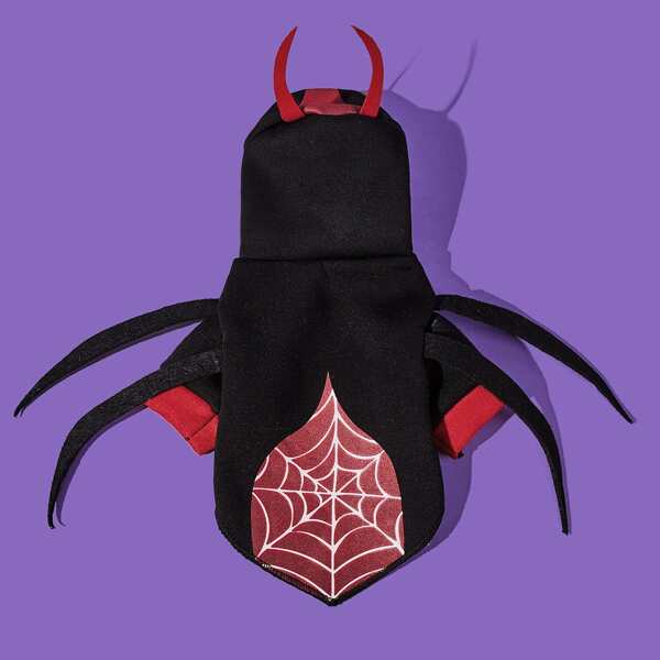 

Halloween Spider Shaped Dog Costume, Black