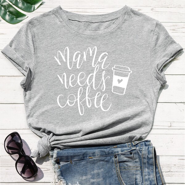 

Slogan And Graphic Print Tee, Light grey