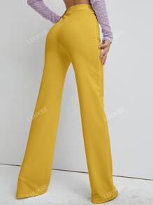 High Waist Straight Leg Pants