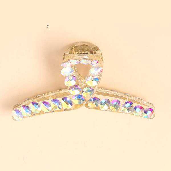 

1pc Rhinestone Overlay Hair Claw, Multicolor