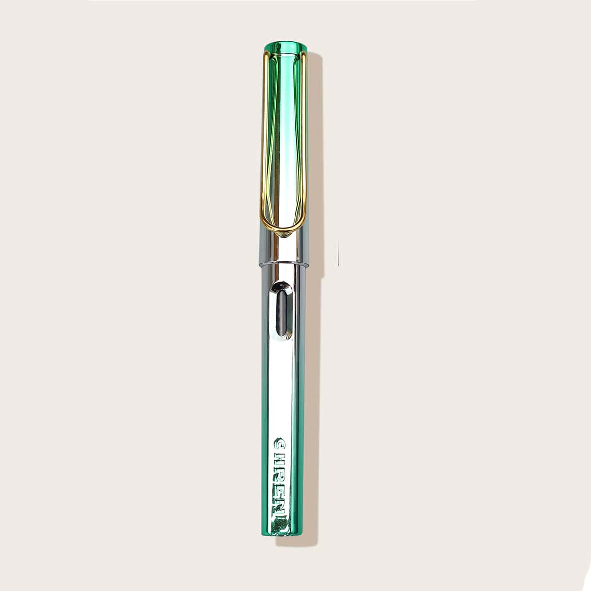 

1pc Fountain Pen Without Ink, Green