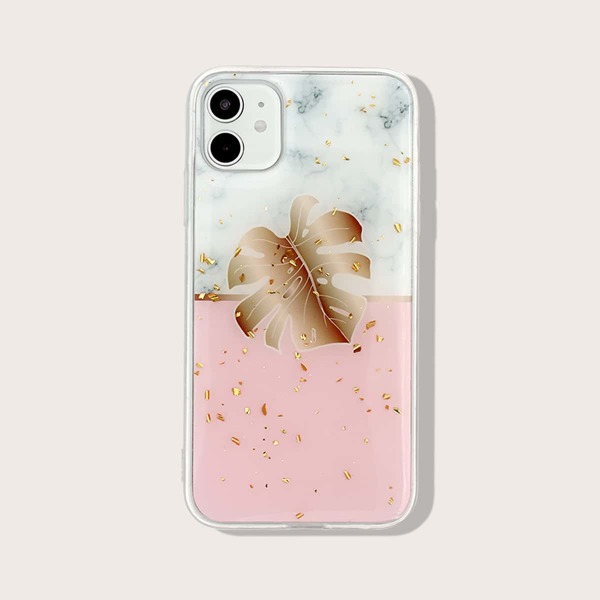 

Чехол для iPhone с золотой фольгой, Многоцветный
