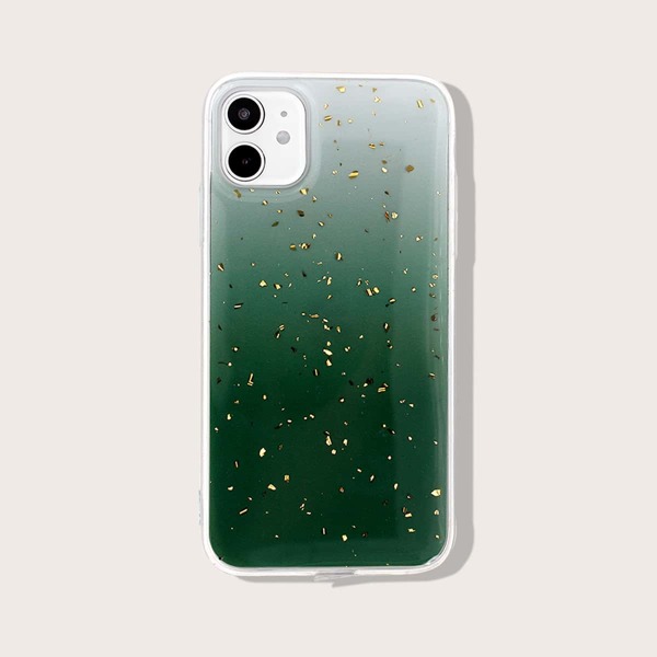 

Gold Foil Decor Ombre iPhone Case, Multicolor
