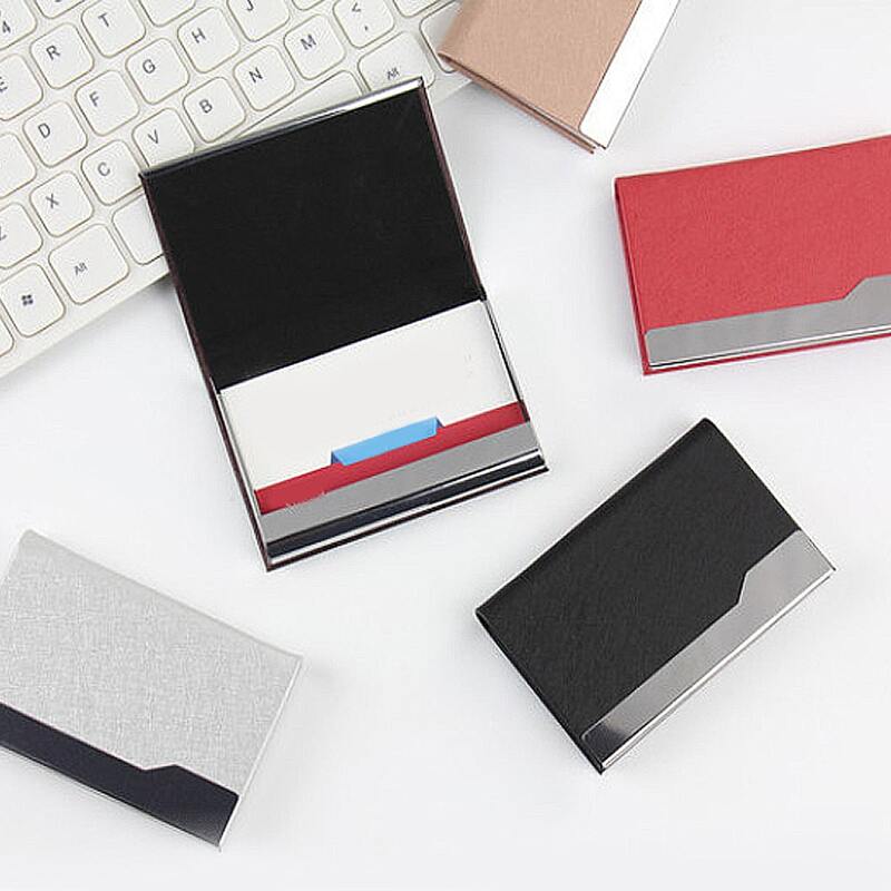 

1pc Random Color Business Card Holder, Multicolor