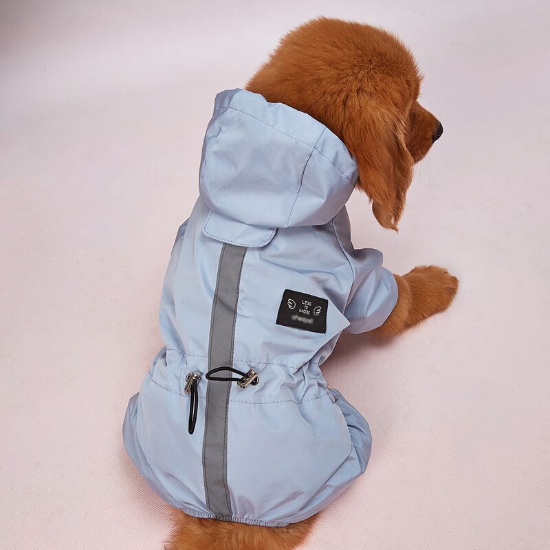 

Waterproof Dog Raincoat, Baby blue