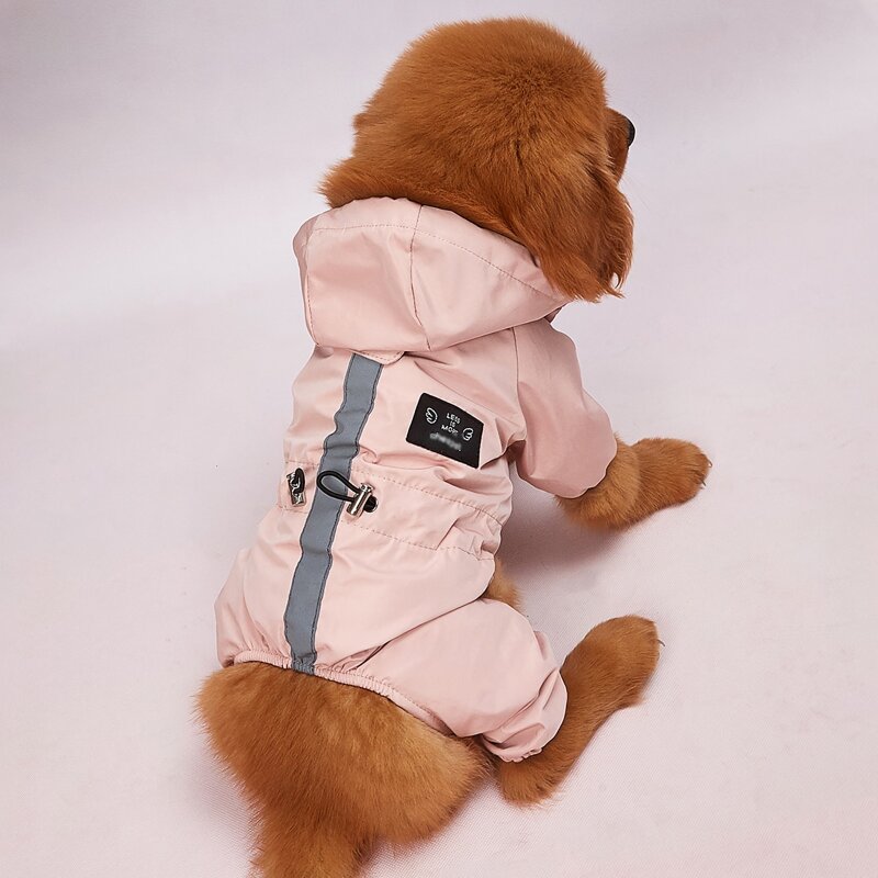 

Waterproof Dog Raincoat, Pink