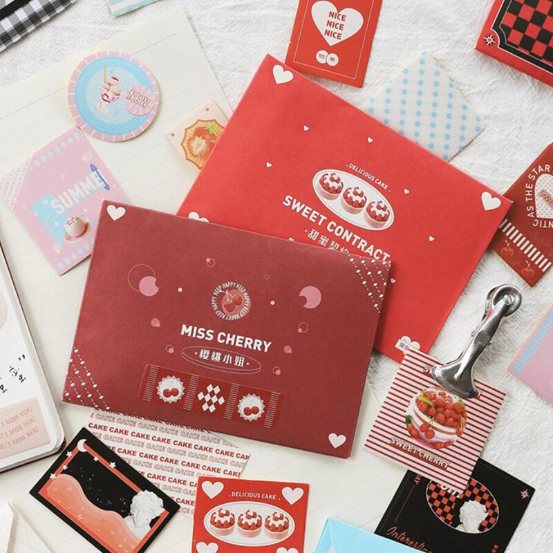 

40pcs Random Strawberry Sticker, Multicolor