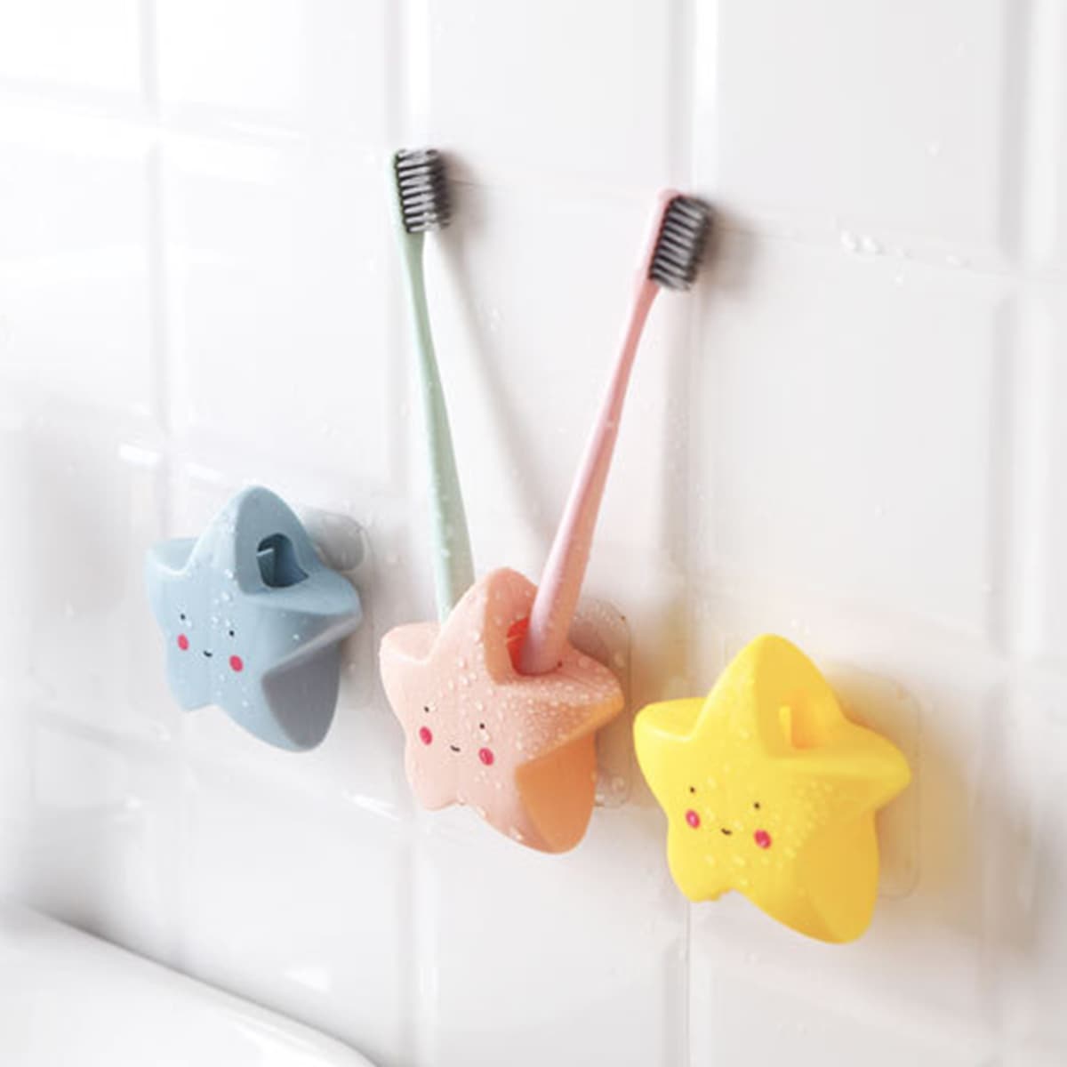 

1pc Star Shaped Random Toothbrush Holder, Multicolor