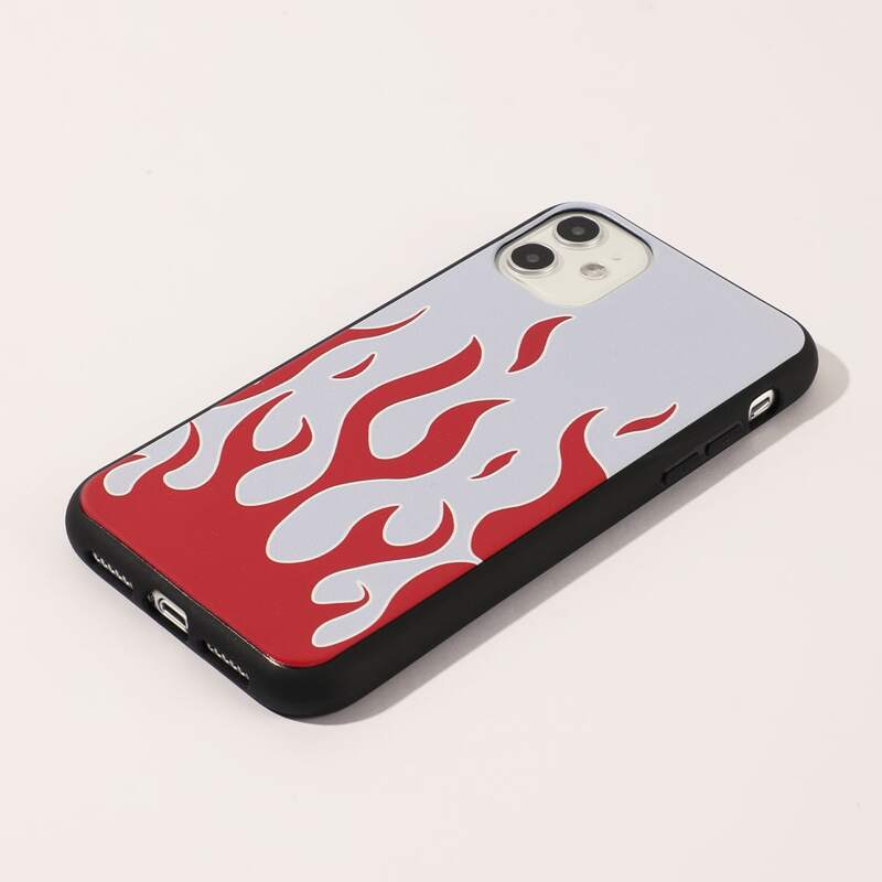 

Flame Pattern iPhone Case, Multicolor
