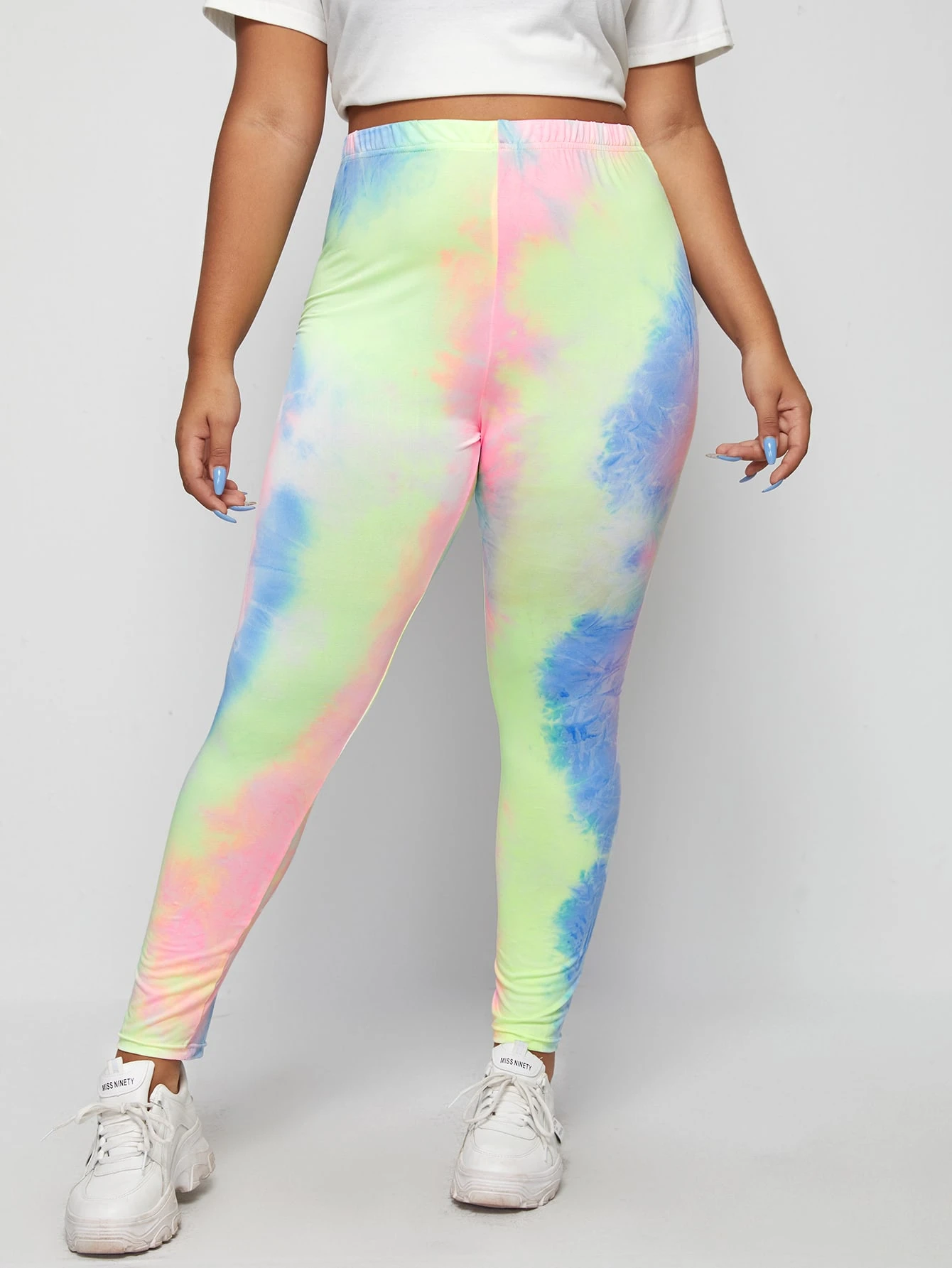 Pastel tie dye leggings clearance