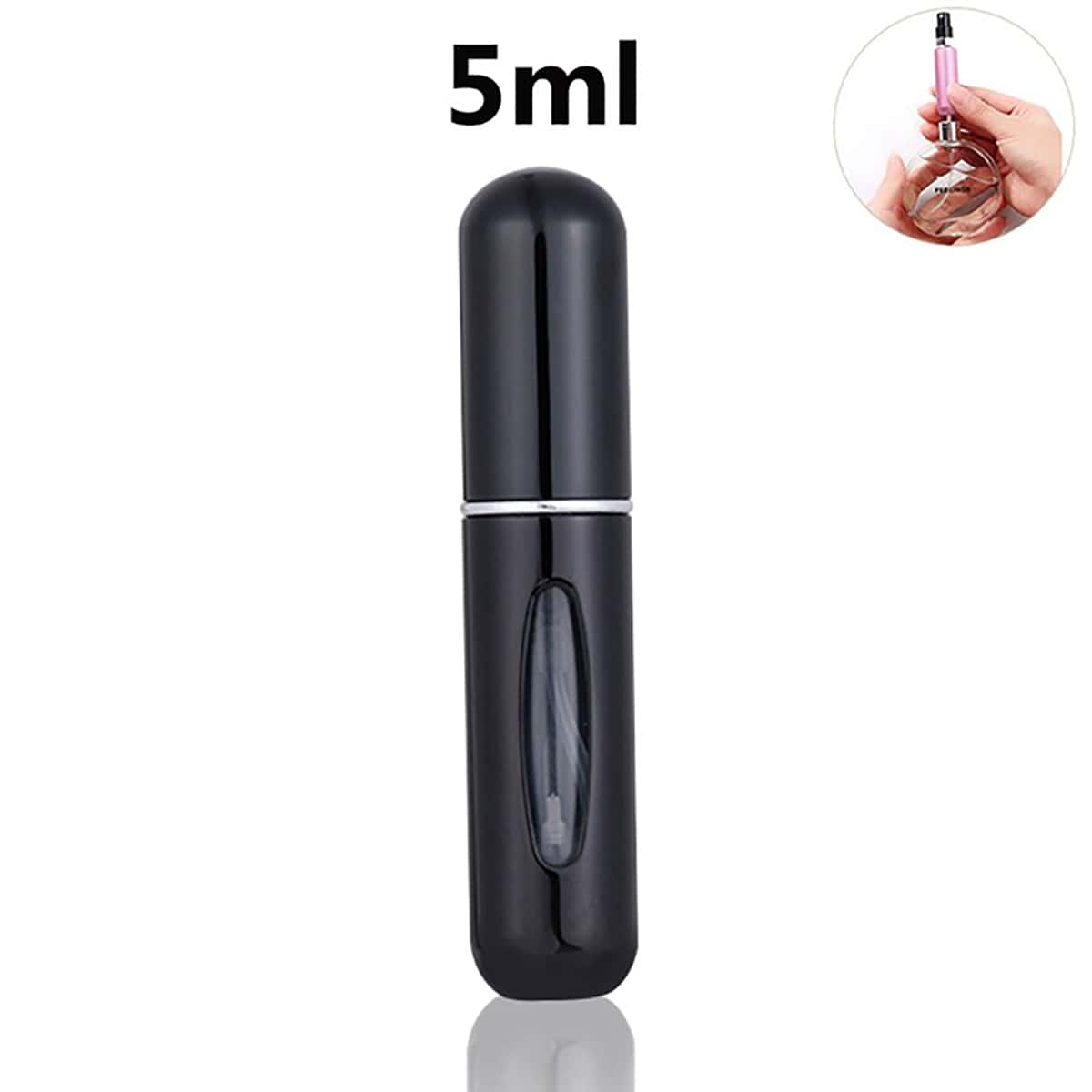 

1pc Perfume Subpackage Bottle, Black