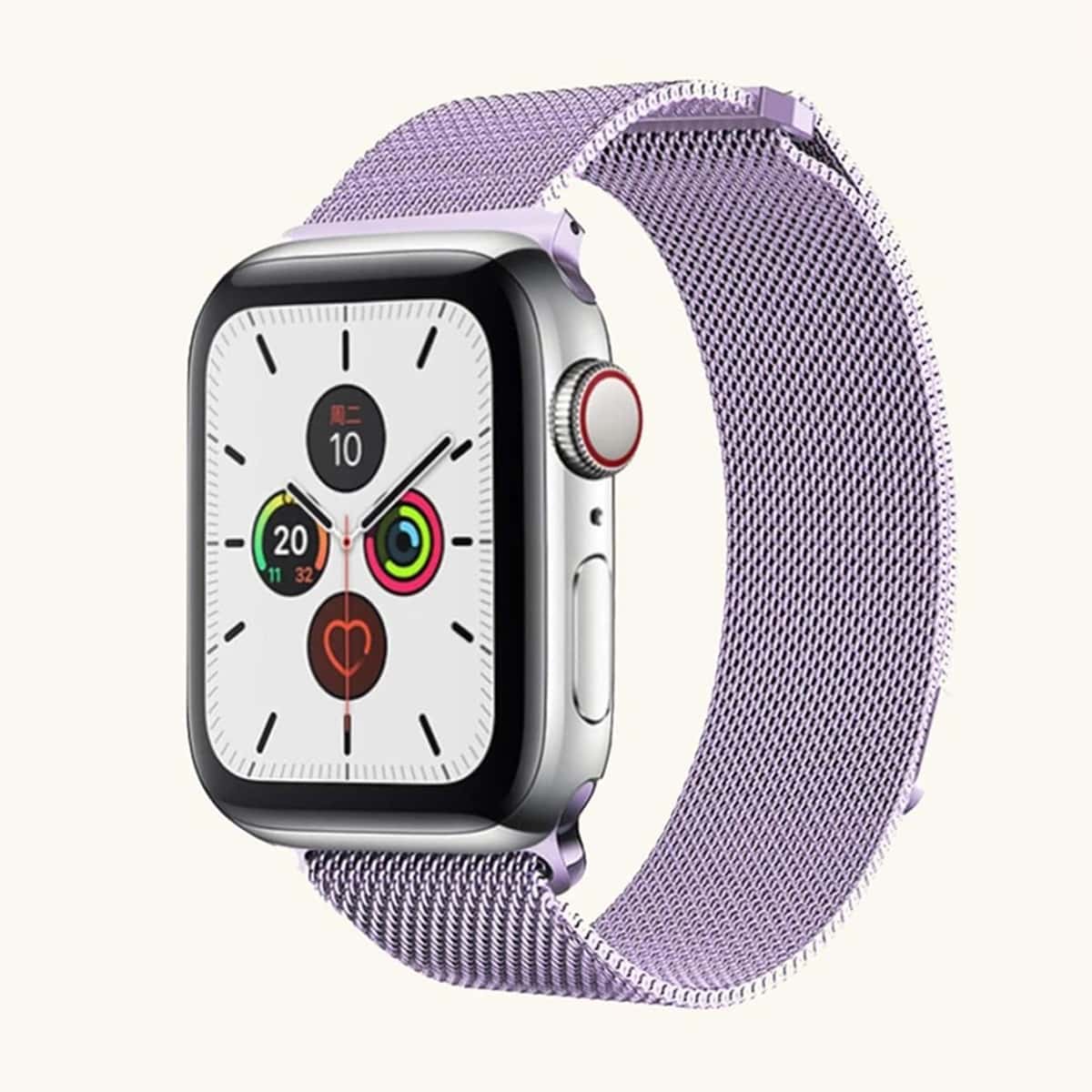 

Solid Apple Watch Strap, Pastel lilac purple