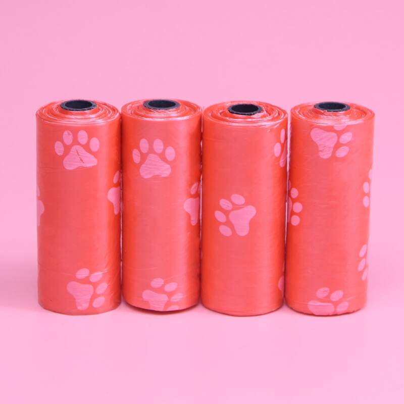 

4roll Dog Poop Bag, Red