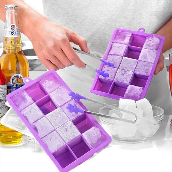 

1pc Multi-grid Ice Cube Mold, Purple