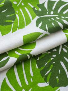 1pc Green Banana Tree Pattern Short Curtain For Kitchen Balcony Home - Multicolor - View 7