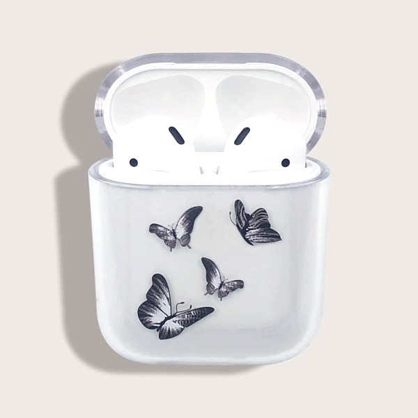 

Butterfly Pattern Clear Airpods Case