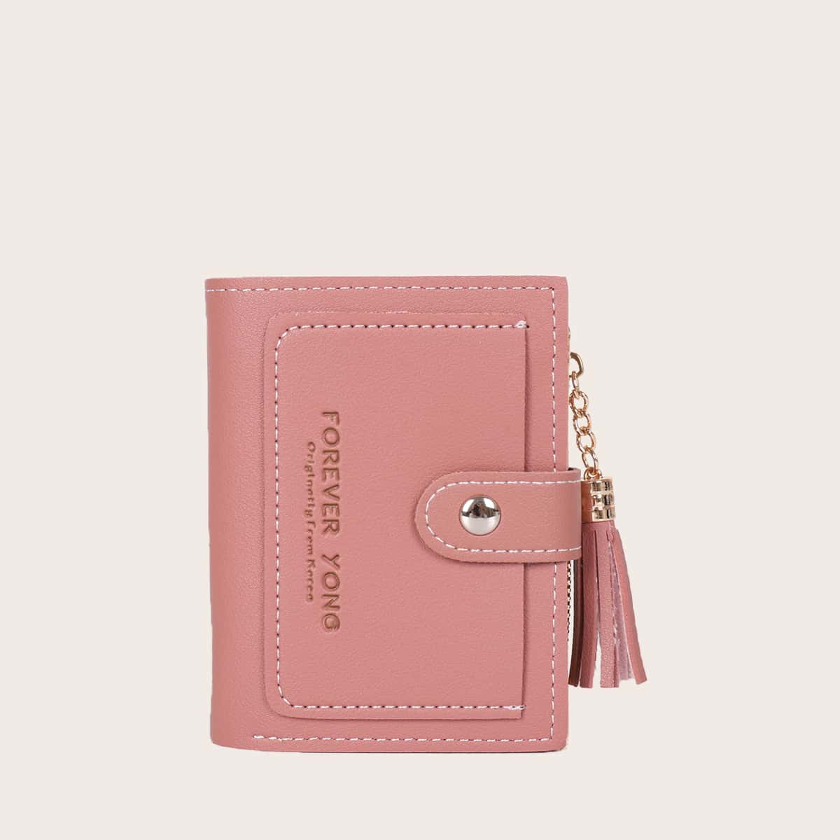 

Tassel Decor Purse, Pink