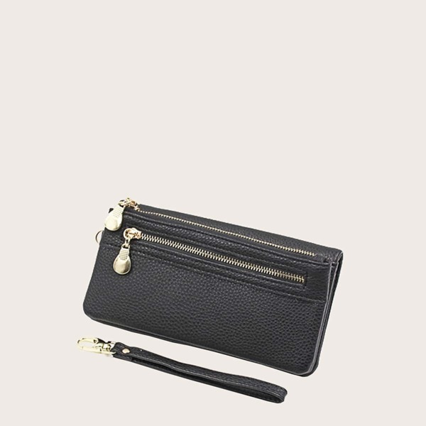 

Zip Front Purse, Black