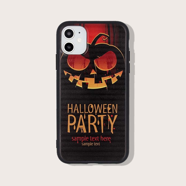 

Чехол для iPhone с рисунком тыквы на Хэллоуин, Многоцветный