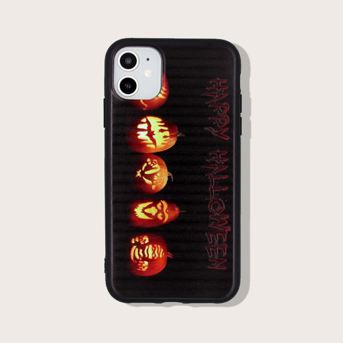 

Halloween Pumpkin Pattern iPhone Case, Black