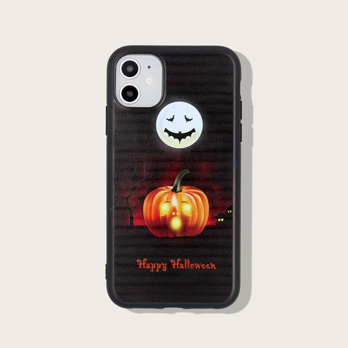

Halloween Pumpkin Pattern iPhone Case, Black