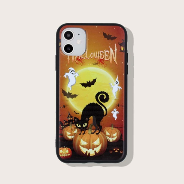 

Halloween Cartoon Graphic iPhone Case, Multicolor