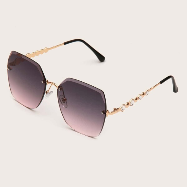 

Ombre Lens Rimless Sunglasses